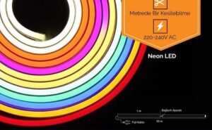 Hortum LED ışık farklı renklerde